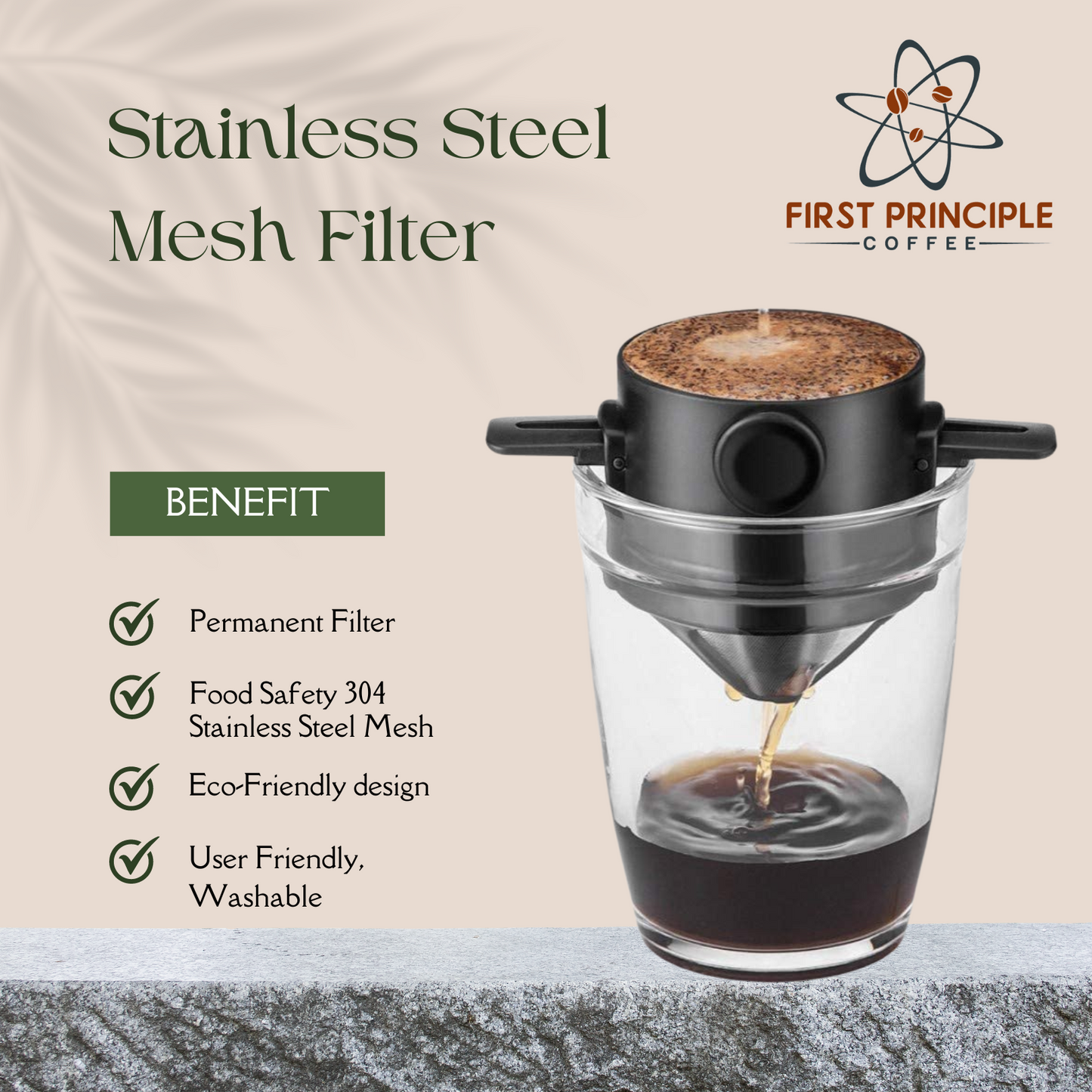 First Principle Coffee Mesh Filter